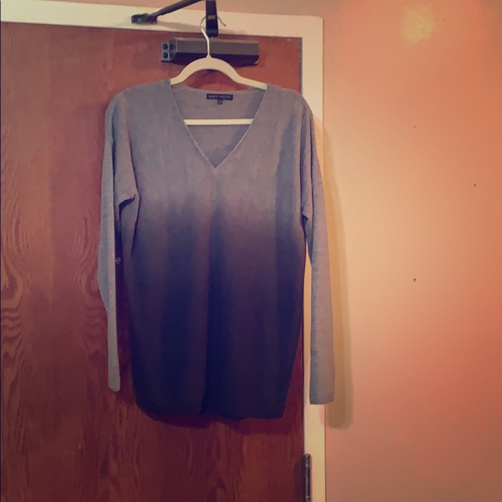 Grey Ombré Lightweight Sweater